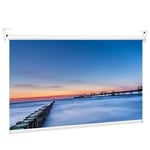 Manual Projection Screen, 60 Inch Anti-Light Projector Movies Screen with Auto-Locking, for Home Theater Outdoor Indoor, Wall or Ceiling Mountable,16:9