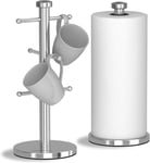Mug Tree & Towel Pole Set - Morphy Richards 974028 Accents in Stainless Steel