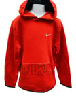 New NIKE Boys Girls Active Stretch Pullover Hoodie Red Age 10-12 Years