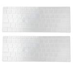 Hemobllo 2pcs Silicone Clear Keyboard Protector Cover Skin Compatible for Microsoft Surface Pro 4/5/6