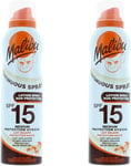 Malibu Sun SPF 15 Continuous Lotion Spray Sunscreen, Vitamin Enriched, Water Res