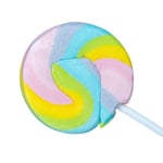 Unicorn Wheel Lollies - Swirl Lollipops - Rainbow Lolly - Party Favour - Sweets - Rock Candy - Baby Showers (10)