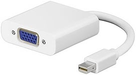 Wentronic - adaptateur de de mini DisplayPort vers VGA, couleur blanc