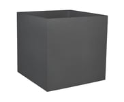 Pot carré Graphit - Anthracite - 49.5x49.5x49.5 - 57L - EDA Plastiques - Intérieur et extérieur