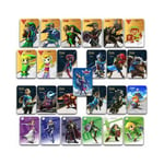 GANBUY (25pc Mini Square Style B) 25pc Zelda Amiibo Tag Cards for Nintendo Switch Wii U