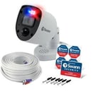 Swann CCTV Camera PRO-4KRL 4K UHD Enforcer Police Style Flashing Lights Sirens