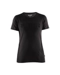 T-skjorte dame 3d-print svart