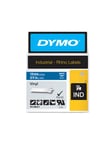 DYMO Rhino industri vinyl tape,19 mm x 5.5 m rulle, hvid på blå, selvklæbende