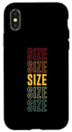 iPhone X/XS Size Pride, Size Case