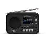 Roberts PLAY20 Compact and Portable DAB/DAB+/FM Digital Radio, Rubber-Protected, Full Colour Screen, Black