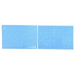 A3 Grid Lines Pvc Cutting Mat Self-healing Paper Leather Fab Blue