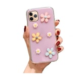 3D Flowers Phone Cover Case For Apple iPhone 7 8 Plus X XR XS 11 Pro Max Case i 7plus 8plus Soft Silicone SE 2020 2 Cases-Pink-For iPhone 7 Plus