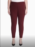 Calvin Klein Women's Plus Size Scuba Crepe Pant  Trousers with Zippers Size 24