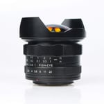 HUABAN 7.5mm F2.8 180° Ultra Wide Angle Manual Prime Fisheye Lens for EF-M Mount APS-C Mirrorless Camera M M2 M3 M5 M6 M10 M50 M100 M200