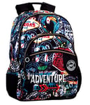 Montichelvo Montichelvo Double Backpack A.O. CG Adventure Cartable, 32 cm, Multicolore (Multicolour)