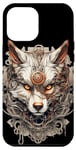 Coque pour iPhone 13 Pro Max Loup Steampunk