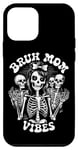 Coque pour iPhone 12 mini Vintage Mommy Mama Mom Bruh Vibes Groovy Squelette