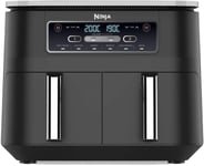 Ninja Foodi Dual Zone Digital Air Fryer, 2 Drawers, 7.6L, 6-in-1, Uses No Oil