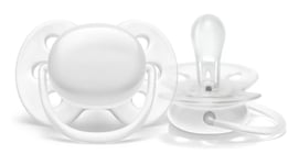 Soother Ultra Soft 0-6m 1-pack Arctic White - Philips Avent