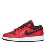 Nike Juniors Air Jordan 1 Low Gym Red - 553560605 - Gym Red Black White (UK 6.5)