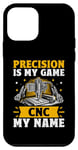 Coque pour iPhone 12 mini La précision est mon jeu CNC est mon nom Machine Machinist