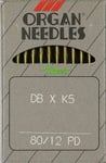 TSS (3J12D) Nåler 80/12 PD TITAN DBxK5 - a 10 nåler industri