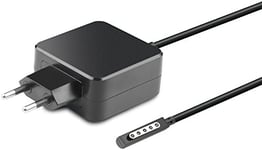 MicroBattery MBXMS-AC0002 adaptateur de puissance & onduleur Intérieur 43 W Noir - Adaptateurs de puissance & onduleurs (Intérieur, 43 W, Ordinateur portable, Surface 1, 2, Pro 1, Pro 2, Noir)