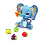 VTech Baby - Éléphant glouton Enfant Fran, Développe des Sens et des émotions | Jouet interactif pour Enfants +1 an | Version ESP | Couleur Bleue