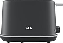 AEG Gourmet 7 Toaster 2 Slot T7-1-6BP-U, 7 Browning Levels, Defrost Function, Reheat Function, Includes Warming Rack, Lift-And-Look Function, Toasting With Precision Graphite Grey