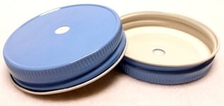 Lock m Hål till Mason Jars (Färg: Blå)