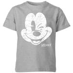 Disney Worn Face Kids' T-Shirt - Grey - 11-12 Years