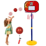 Portable Adjustable Basketball Hoop And Stand,Free Standing Basketball Stand Mini Ball Set, Kids Basketball Back Board Stand Net Basketball Hoop Set for Kids Gift, Family Game