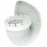 Hose for INDESIT Tumble Dryer 2m Extra Long Vent Steam Outlet  & Adaptor Kit 