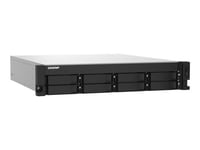 QNAP TS-832PXU - Serveur NAS - 8 Baies - rack-montable - SATA 6Gb/s - RAID RAID 0, 1, 5, 6, 10, 50, JBOD, 60 - RAM 4 Go - Gigabit Ethernet / 2.5 Gigabit Ethernet / 10 Gigabit Ethernet - iSCSI support - 2U