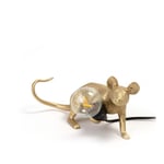 Seletti - Mouse Lamp Lying Down Gold