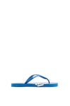 Emporio Armani Bold Eagle Logo Flip Flops, Royal+White, 42
