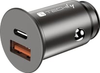 Techly Iusb2-Car5-Ac38w, Automatisk, Cigarr Tändare, 12 V, 3 A, Svart