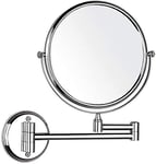 HGXC Miroir de Maquillage de beauté de Salle de Bain Miroir Mural de Salle de Bain Miroir Rotatif loupe Pliante rétractable Double Face