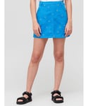 Kenzo Womens Printed Denim Mini Skirt in Blue Cotton - Size 6 UK