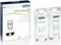 DeLonghi EcoDecalk Mini 2 x 100ml Descaler Pack of 1-White