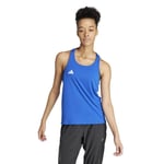 adidas Adizero Tank Dam Blå Singlet - Lätt och Sval för Löpning