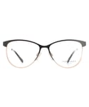 Ted Baker Cat Eye Womens Black and Rose Gold TB2255 Aure Metal (archived) - One Size