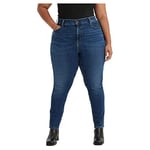 Levi's Women's Plus Size 721 High Rise Skinny Jeans, Blue Wave Dark Plus, 14 M