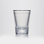 Strahl Shotglas i plast Shot Glass, transparent, 3.5 cl, 12-pack