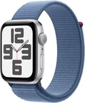 Apple Watch SE 2nd Gen 44mm GPS (Silver Alu/Winter blue sport loop)