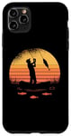 iPhone 11 Pro Max Fishing with Sun and Fish Motif for Men Women Children Case