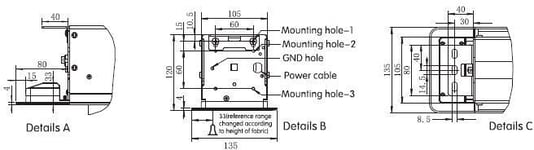Grandview Ceiling Integrated Type C 120" 16:9 sähkökäyttöinen valkokangas