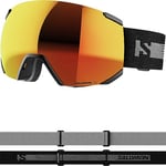 Salomon Radium AF Unisex Goggles Ski Snowboarding, Look like a PRO, High visual acuity, and Asian fit, Black, One Size