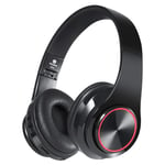 Light-emitting Bluetooth wireless sports headphones, folding headset running Bluetooth headphones