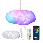 3D Molnlampa med Blixtar, Musik, Flera Färger, Varierande Ljus, Trådlös Fjärrkontroll, Hänglampa till Sovrummet